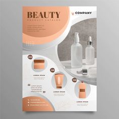 a brochure for beauty product catalog