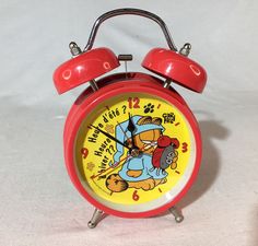 GARFIELD CARTOON 1980s/90s Cat Vintage Mid-Century Modern Battery-Operated Kitchen Den CLOCK Whimsical Enamel Plastic Glass Modern French  When shipped it is extremely well wrapped and packaged.  IT WILL BE DOUBLE BOXED FOR SAFETY, THE POSTAGE COSTS CAN INCLUDE OTHER ITEMS WITHIN THE BOXES FOR THEY ARE SMALL ENOUGH, OR THE RIGHT SHAPE. PLEASE INQUIRE, YOU CAN SAVE A LOT OF SHIPPING THIS WAY.  We can group ship. PLEASE, SEE PHOTOS FOR CONDITION. ASK QUESTIONS, WE ALWAYS REPLY! WE DECLARE THE ITEM Jon Arbuckle, 1970s Cartoons, Garfield Cartoon, Jim Davis, Cat Vintage, Modern French, Plastic Glass, Vintage Stuff, Cool Items