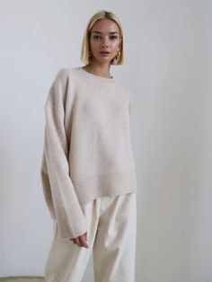 F00144794-802 Apricot Sweater, Oversized Pullover Sweaters, Winter Knitwear, Jumper Outfit, Oversized Sweater Women, Pull Oversize, Pullover Mode, Solid Color Sweater, Women Sweaters Winter