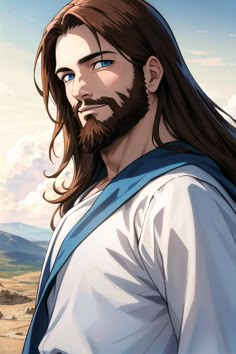 Jesus, Jesus Christ, Jesus of Nazareth, anime jesus, jesus painting, christian, chritian art, jesus art, bible, bible art, bible verses, bible verse, biblical, jesus is lord, jesus saves Cool Jesus