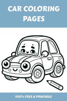 Car Coloring Pages Educational Activities For Kids, Activity For Kids