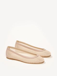 If there’s a material to wear this season, it’s mesh—and The Contessa boasts the best of it. With an Italian kid leather binding and double-layer mesh upper, this on-trend ballerina is both chic and durable—and flat-out fun. Summer Mesh Ballet Flats With Round Toe, Spring Mesh Ballet Flats, Elegant Mesh Ballet Flats For Summer, Elegant Summer Mesh Ballet Flats, Elegant Mesh Ballet Flats With Flat Heel, Chic Summer Ballet Flats With Textured Sole, Spring Mesh Flats, Chic Mesh Flats For Spring, Summer Closed Toe Mesh Flats