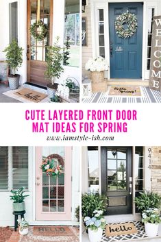 front door mat ideas for spring