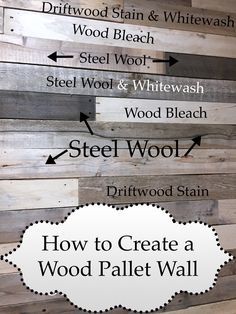 how to create a wood pallet wall