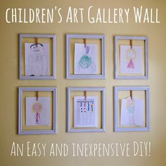 children's art gallery wall an easy and interactive diy