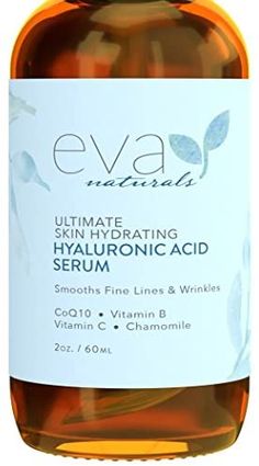 Amazon.com: Eva Naturals Hyaluronic Acid Face Serum - Anti-Aging, Moisturizing Wrinkle Serum with Vitamin C, B - 2 oz.: Beauty Anti Wrinkle Mask, Dark Eye Circles, Anti Aging Face Serum, Eye Skin Care, Firming Eye Cream, Eye Cream For Dark Circles, Anti Aging Eye Cream, Under Eye Wrinkles