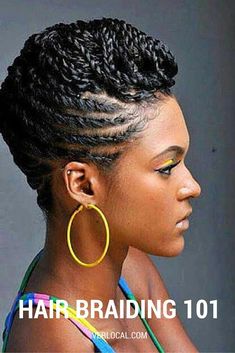 Flat Twist Updo, Mohawk Braid, Twisted Updo, Flat Twist, Penteado Cabelo Curto, Natural Hair Inspiration