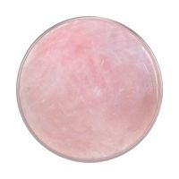 a round pink object on a white background