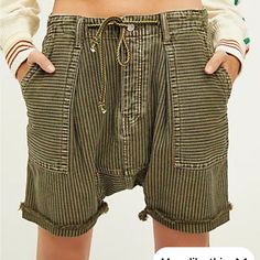 New Free People Easy Rider Hareen Shorts Xsmall Short Hipster Hair, Hipster Hair, Hipster Hairstyles, Harem Shorts, Print Chiffon Dress, Clothes Jeans, Lace Trim Shorts, Free People Shorts, Easy Rider