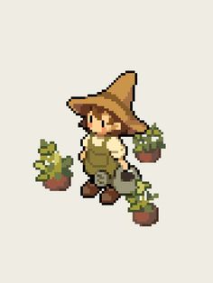 🌿- Sage - 🌿#witchtember #pixelart #ドット絵 Pixel Art Cottagecore, How To Pixel Art, Pokemon Game, Piskel Art, Cottagecore Art, Pixel Characters, Ipad Aesthetic, Pixel Art Tutorial