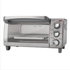 4-Slice Stainless Steel Toaster Oven - Super Arbor Convection Toaster Oven, Stainless Steel Toaster, Smart Oven, Countertop Oven, Frozen Snack, Steam Oven, Convection Oven, Modern Kitchens, General Electric