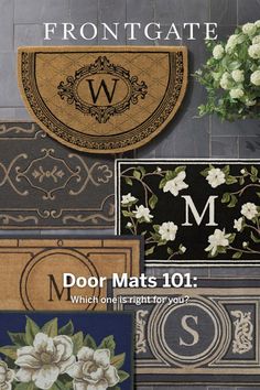 frontgate door mats 101 which one is right for you? - product catalog cover