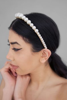 Queen of Pearls Headbands – For The Love Of Pearls Pearls Headbands, Pearl Letters, Veil Accessories, Pearl Pin, Crystal Headband, Pearl Headband, Safe Storage, Bridal Hair Accessories, The High