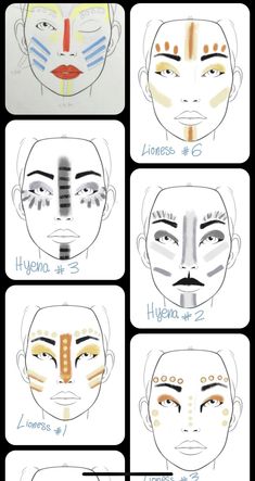 the steps in how to draw an anime character's face with different facial expressions