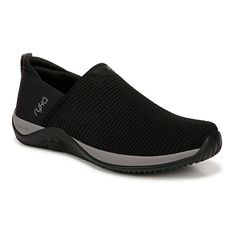 Feel cushioned and confident in these casual, trail-ready Ryka Echo Unwind slip-on shoes with shock absorption and sticky rubber tread soles. Click this FOOTWEAR GUIDE to find the perfect fit and more! Feel cushioned and confident in these casual, trail-ready Ryka Echo Unwind slip-on shoes with shock absorption and sticky rubber tread soles. Click this FOOTWEAR GUIDE to find the perfect fit and more! FEATURES Best for trail walking Performance tech: RE-ZORB LITE for lightweight impact protection Muscle Movement, Trail Walking, Women Slip On Sneakers, Pull Tab, Black Knit, Slip On Sneakers, On Shoes, Slip On Shoes, Athletic Shoes