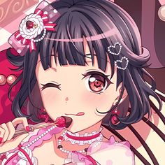 #bangdream / #bandori / #ushigomerimi / #rimiushigome / #poppinparty / #icon Pink