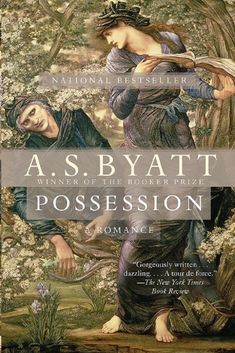 the book cover for possession by s byatt, with an image of two women in