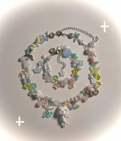 Indie Jewelry, Beaded Necklace Diy, Ribbon Flower, Racoon, Beaded Accessories