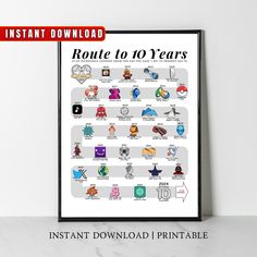 an instant video game poster with the instructions for how to do it in 10 years