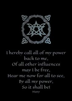 a poem written in silver on a black background with an image of a pentagramil