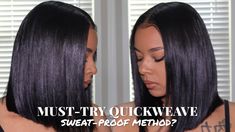 Weave Bob, Quick Weave Bob, Sweat Proof, Bob Hairstyles, Hair Tutorial