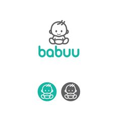 a baby logo with the word babuu in it's center and an image of