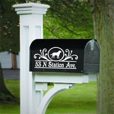 Express yourself with this mailbox decal that can be applied to mailboxes made of metal, plastic and most smooth surfaces. Includes three decals, one for each side and numbers only for the front See listing photos for color options -Die-cut: decal has no background  -Made from high quality, long life vinyl that lasts up to 6 years -Self adhesive -Waterproof and stain resistant -UV protected Instructions will be included on how to apply decal. Address Decals, Mailbox Decal, Mailbox Stickers, Personalized Mailbox, New Mailbox, Custom Mailboxes, Mailbox Decals, Custom Vinyl Decal, Car Decals Vinyl