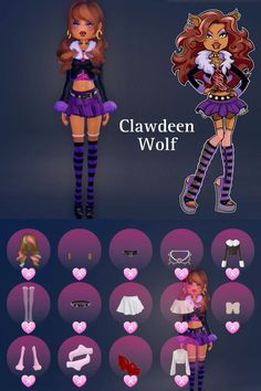 clawdeen monster high school theme dti Dti Theme High School, Dti Theme Clawdeen, Dti Theme Monster High, Clawdeen Dti Outfit, High School Dti Outfit, School Dti Theme, Clawdeen Dress To Impress, Dti Theme Monster High School, Dti Theme Mad Scientist