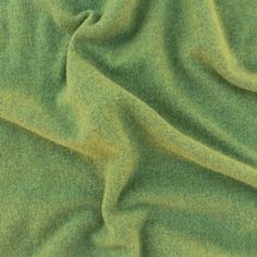 the green fabric is very soft and smooth