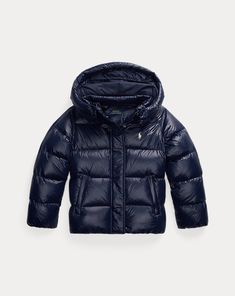 Cute Jackets For Winter, Ralph Lauren Jacket Outfit, Raphl Laurent, Wish List Clothes, Montclair Jacket, Cute Winter Jackets, Cute Puffer Jacket, Ralph Lauren Clothes, Blue Winter Jacket