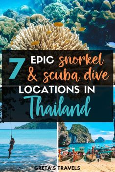 the 7 epic snorkels and scuba dive locations in thailand with text overlay