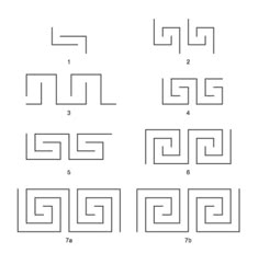 the numbers and symbols for mazes are shown in this drawing tool sheet, which shows how