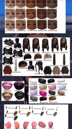 the different types of hair are shown in this graphic style, and it's not too