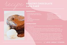 a recipe for chocolate lava cake with ice cream