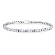 PRICES MAY VARY. Genuine Moissanite Bracelet: This moissanite diamond bracelet is made of moissanite, it's strong, bright white, has incredible sparkle. the fire is 2.5 times that of a South African diamond. A classic and elegant style that fits everyone. Women's tennis bracelet length：8 inch. Total Moissanite weight: 5.9cttw, total bracelet weight: 9.93g. STERLING SILVER AND TOP GRADE MOISSANITE： Moissanite stone size: 3mm/4mm/5mm, Lab-Grown D color/VVS1 clarity/3EX round brilliant cut moissani Special Occasion Jewelry, Birthday Gift For Women, Large Jewelry, Fancy Jewelry, Jewelry Wedding, Bridesmaid Jewelry, Moissanite Diamonds, Tennis Bracelet, Silver Diamonds