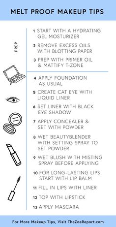 Everything you need to do for a melt-proof makeup look that will last you all day. You're welcome. Make Up Diy, Festival Make Up, Makeup Hacks, Make Up Looks, Too Faced, Beauty Make-up