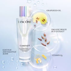 Clarifique Face Essence Skincare Poster, Face Essence, Cosmetics Advertising, Skincare Ads, Beauty Ads, Uneven Skin Texture, Publicidad Creativa, Cosmetics Ingredients, Beauty Ad