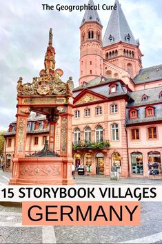 an image of the front cover of a storybook village in germany with text overlaying it