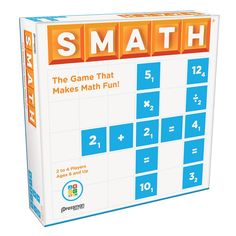 the game that makes math fun is shown in front of a box with numbers on it