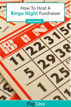 the words how to host a bingo night fundraiser read more