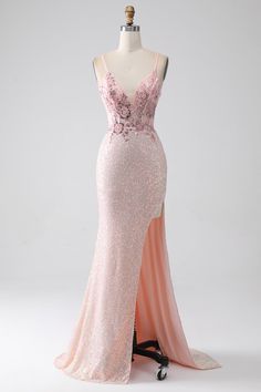 Classic Match: Whether you are dressing for a wedding party, prom,evening party or other formal party, this sophisticated long maxi prom dress will be your lovely partner.  Fabric: Polyester, highlighting feminine morbidezza and grace  Tips: Recommended hand wash seperately in cold water, dry clean is also available. Pink Fishtail Prom Dress, Prom Dresses Masquerade Theme, Prom Dresses Mermaid Style, Premier Dresses, Sparkly Long Dress, Sparkly Prom Dresses Long, Black Lace Evening Dress, Sparkly Fashion, Burgundy Homecoming Dresses