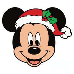 Mickey head Christmas Svg, Disney Christmas Svg, Mickey head - Inspire Uplift Mickey Minnie Christmas, Christmas Rocks, Minnie Christmas, Mickey Mouse Halloween, Free Characters, Christmas Disney, Christmas Rock, Mickey Christmas, Mickey Mouse Christmas