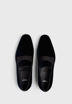 Black Shoes For Tuxedo, Grooms Shoes, Formal Black Slip-ons, Black Slip-on Loafers For Formal Events, Groom Black Shoes, Black Slip-on Loafers For Wedding, Luxury Slip-on Men's Shoes For Galas, Tuxedo Shoes For Men, Black Slip-on Formal Loafers