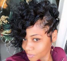 Fingerwaves And Curls, Fingerwaves Short Hair Black Pixie Cuts, Short Curly Weave, African Braids Hairstyles Pictures, Short Black Hair, Finger Waves, Short Sassy Hair, Sassy Hair