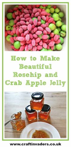 how to make beautiful rosehip and crab apple jelly