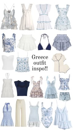 #greece #greecesummer #greeceoutfits #vacationfit #holidayfit #greecefit #vacationoutfits #holidayoutfit #outfitinspo #fyp #blowup #xyz Greece Summer Outfits, Estilo Blair Waldorf, Holiday Outfits Summer, Summer Holiday Outfits, Italy Outfits