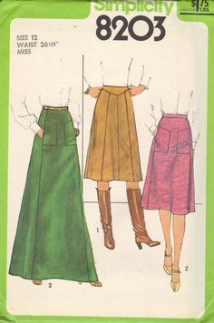 two women's skirts, one in green and the other in pink