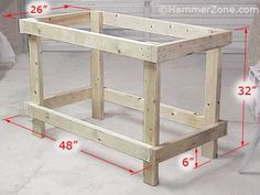 the measurements for a wooden planter box