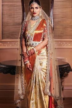 Telugu Wedding Bride, Wedding Duppata For Bride, Bridal Sarees South Indian Telugu Wedding, Traditional Telugu Bride, Mehendi Pictures, Telugu Bride, Marriage Stills, Bride Stuff