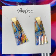 Details: Acrylic Post Back Super Lightweight Imported Dimensions: 2.25″ Long, 1″ Wide Apple Earrings, Flamingo Earrings, Cactus Earrings, Multicolor Earrings, Paper Earrings, Rectangle Earrings, Fabric Earrings, Blue Tassel, Tassel Drop Earrings